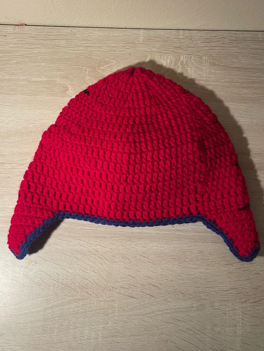 Spider-Man Red Crochet Beanie Hat